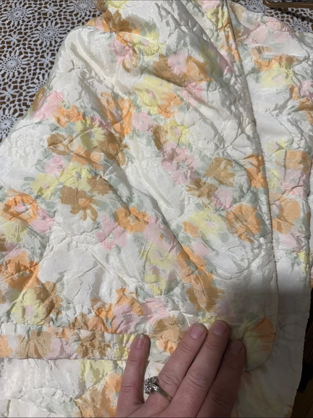Soft Floral Quilted pillowcase Pastel Flowers cottagecore zipper🔥🔥